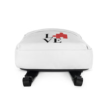 Load image into Gallery viewer, &quot;Love&quot; Autism White Backpack