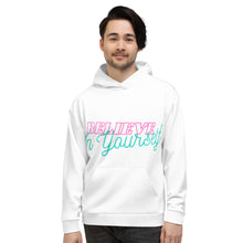 Load image into Gallery viewer, &quot;Believe&quot; White Unisex Hoodie