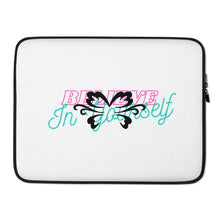 Load image into Gallery viewer, &quot;Believe in Yourself&quot; White Laptop Case