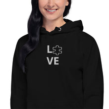 Load image into Gallery viewer, &quot;Love&quot; Austism Unisex Black Hoodie