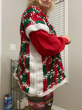 Load image into Gallery viewer, Christmas Short Sleeve Crochet Sweater